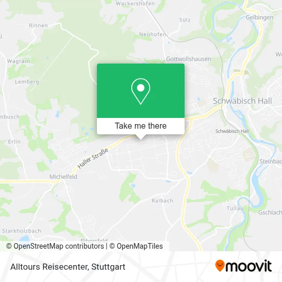 Alltours Reisecenter map