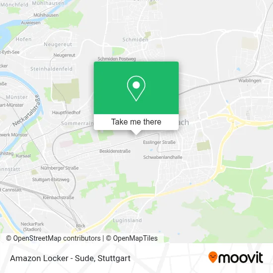 Amazon Locker - Sude map