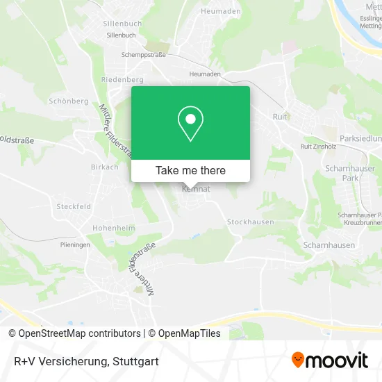 R+V Versicherung map