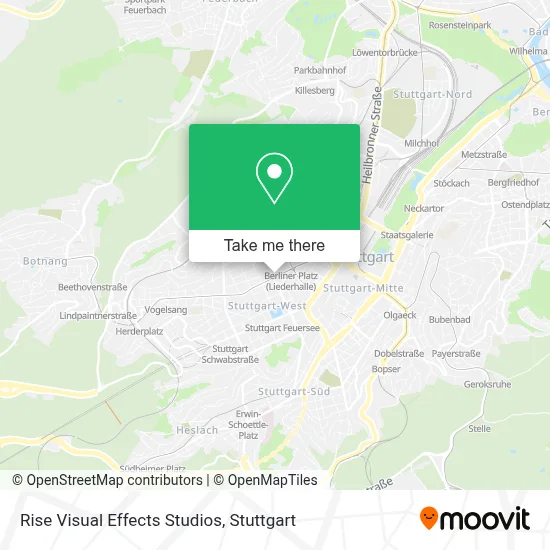 Rise Visual Effects Studios map
