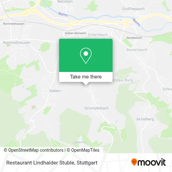 Restaurant Lindhalder Stuble map