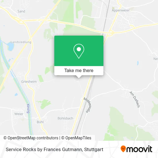 Service Rocks by Frances Gutmann map