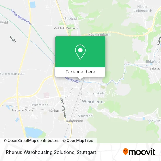 Rhenus Warehousing Solutions map