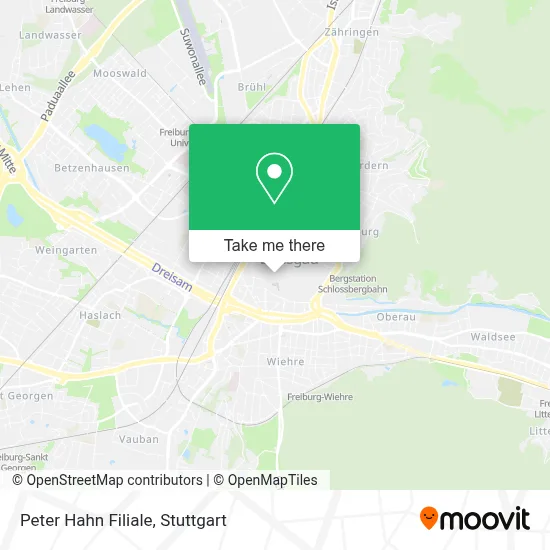 Peter Hahn Filiale map