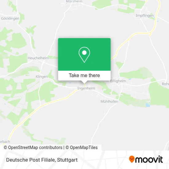 Deutsche Post Filiale map
