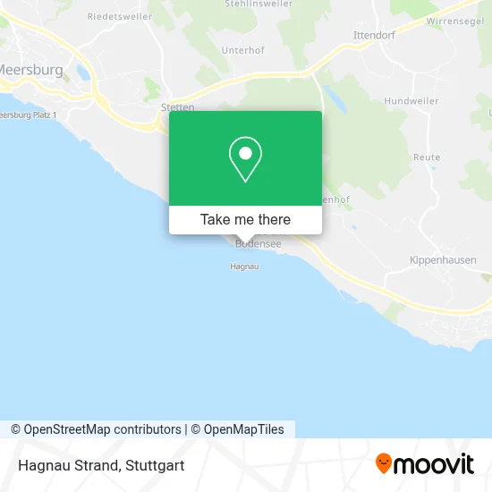 Hagnau Strand map
