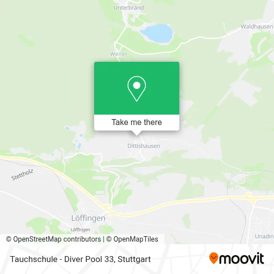 Tauchschule - Diver Pool 33 map