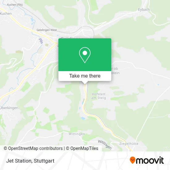 Jet Station map