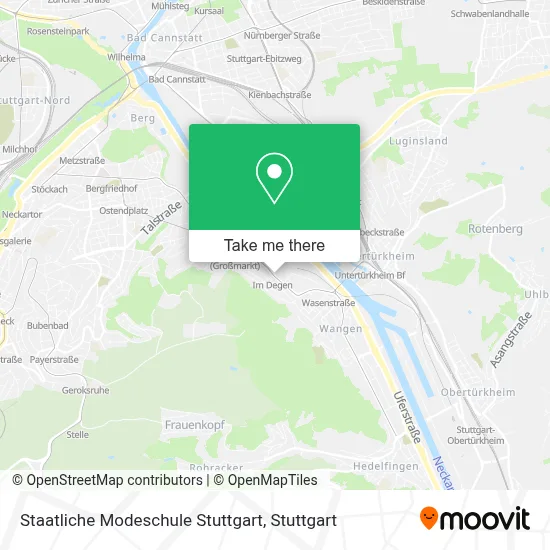 Staatliche Modeschule Stuttgart map