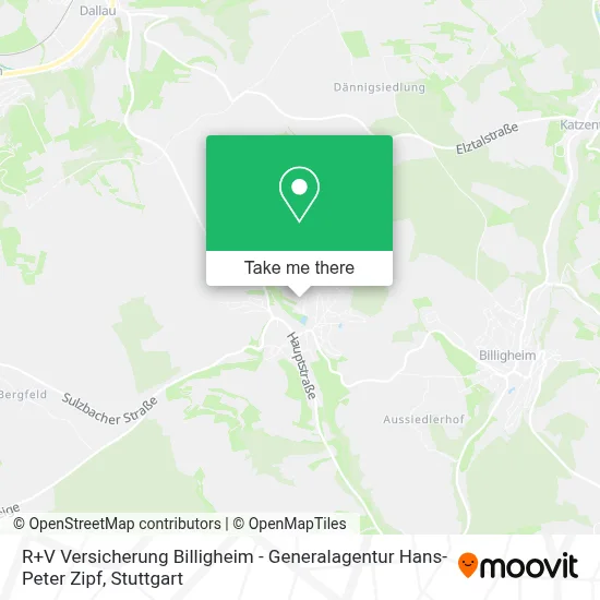 R+V Versicherung Billigheim - Generalagentur Hans-Peter Zipf map