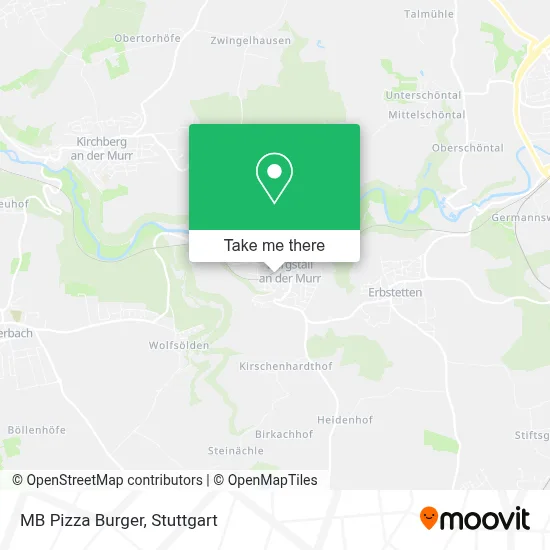 MB Pizza Burger map