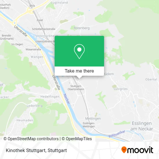 Kinothek Stuttgart map
