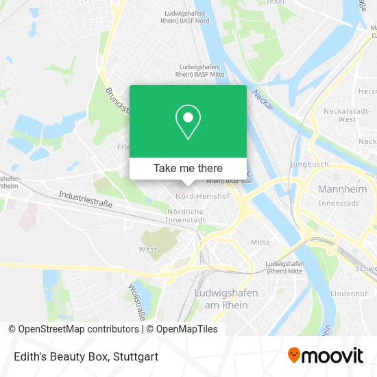 Edith's Beauty Box map