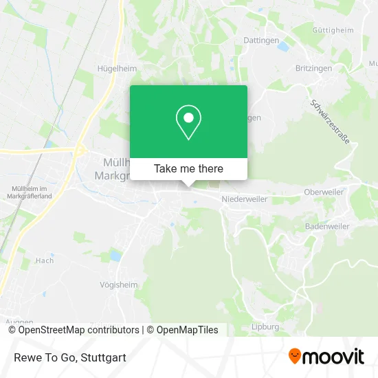 Rewe To Go map