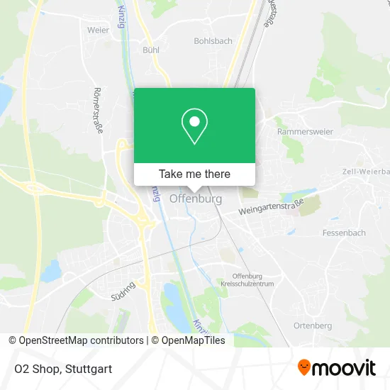 O2 Shop map