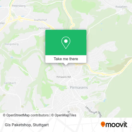 Gls Paketshop map