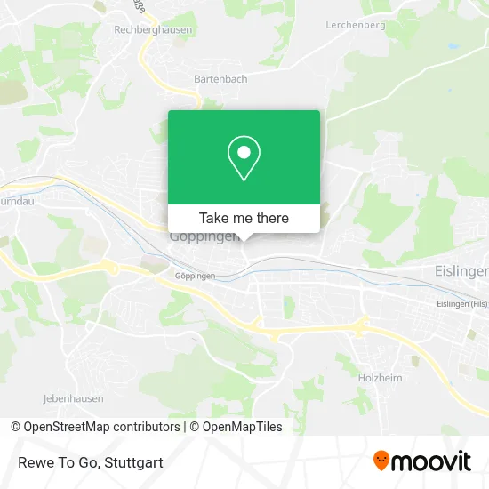 Rewe To Go map