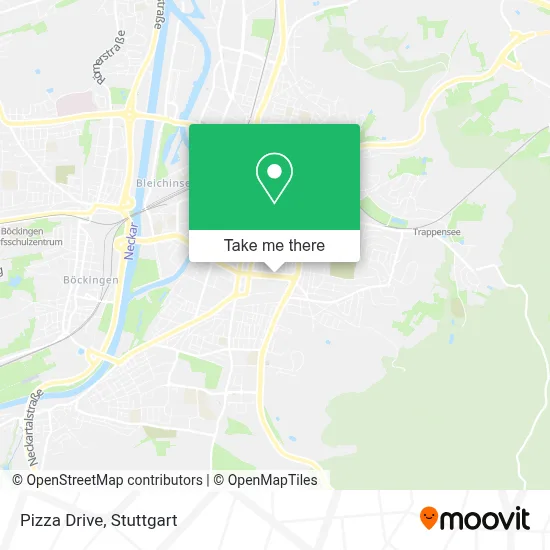 Pizza Drive map