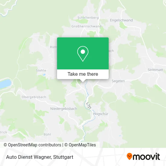 Auto Dienst Wagner map