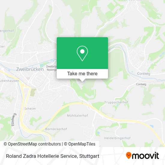 Roland Zadra Hotellerie Service map