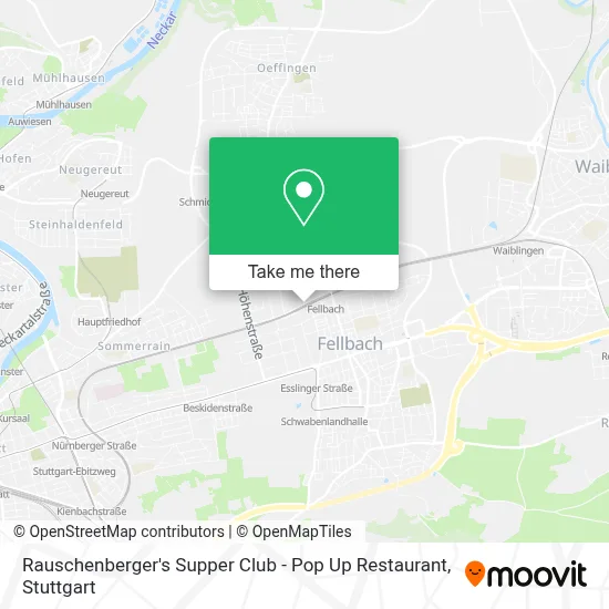 Rauschenberger's Supper Club - Pop Up Restaurant map