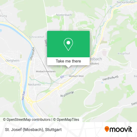 St. Josef (Mosbach) map