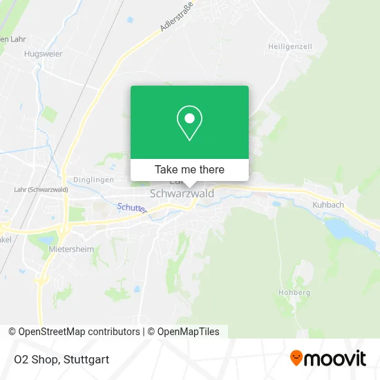 O2 Shop map