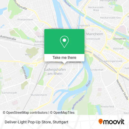 Deliver-Light Pop-Up Store map