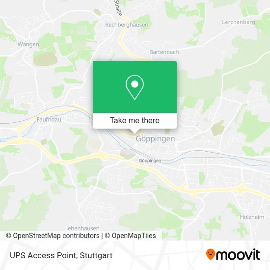 Ups Access Point map