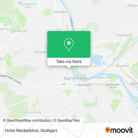 Hotel Neckarblick map