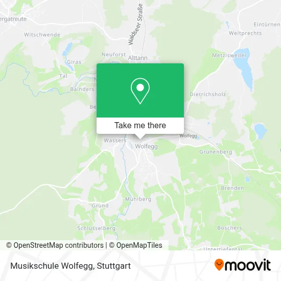 Musikschule Wolfegg map