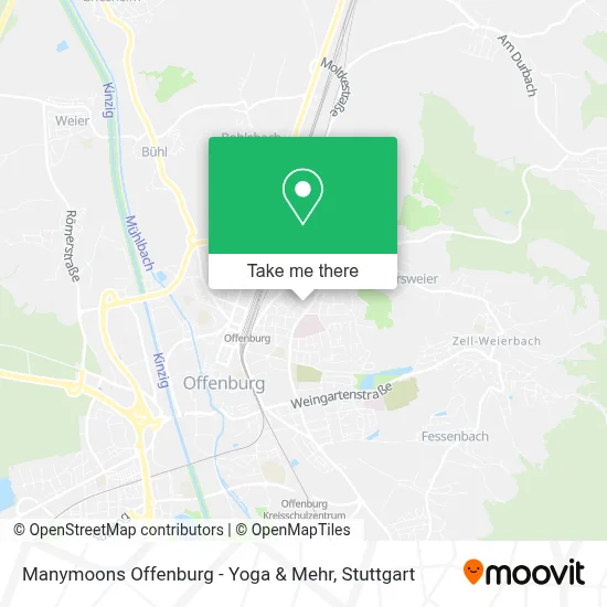 Manymoons Offenburg - Yoga & Mehr map