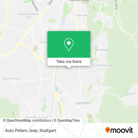 Auto Peters Jeep map