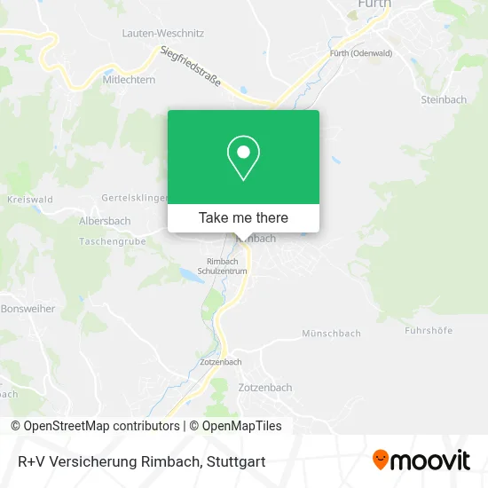 R+V Versicherung Rimbach map