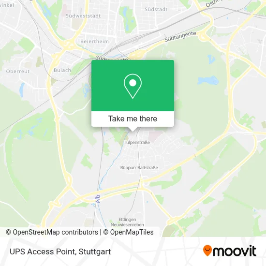 Ups Access Point map