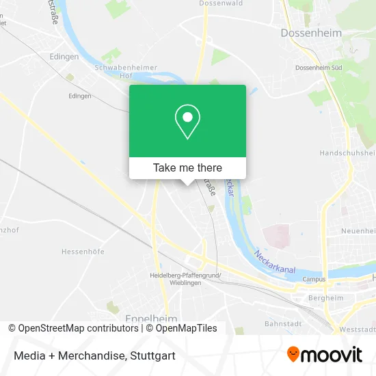 Media + Merchandise map
