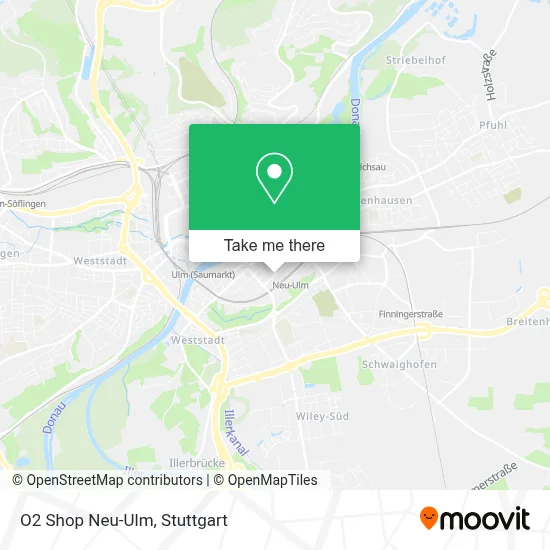O2 Shop Neu-Ulm map