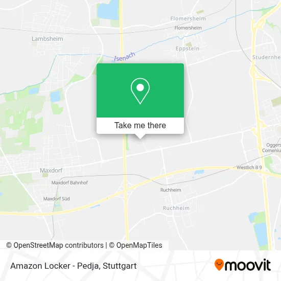 Amazon Locker - Pedja map