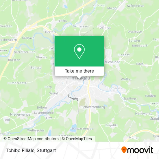 Tchibo Filiale map
