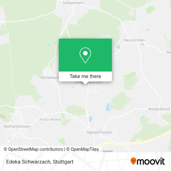 Edeka Schwarzach map