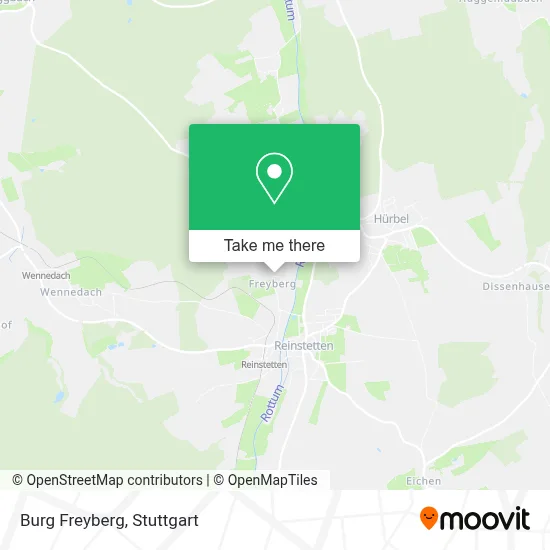 Burg Freyberg map