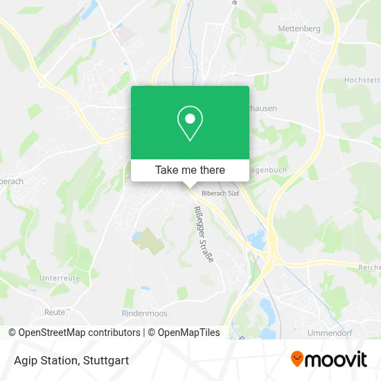 Agip Station map