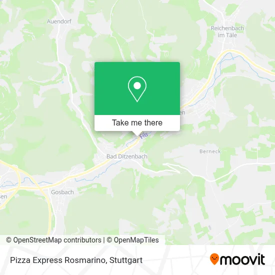 Pizza Express Rosmarino map