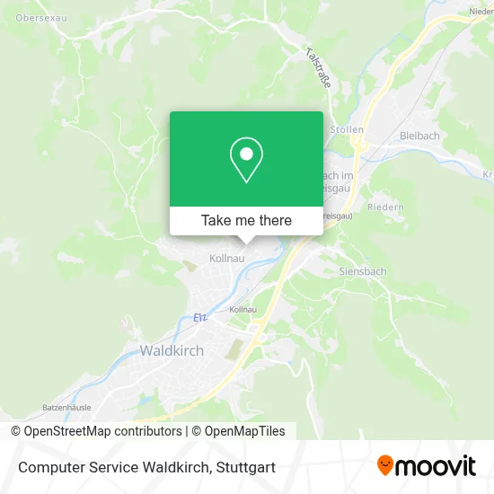 Computer Service Waldkirch map