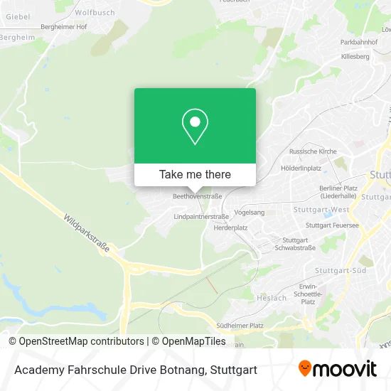 Academy Fahrschule Drive Botnang map