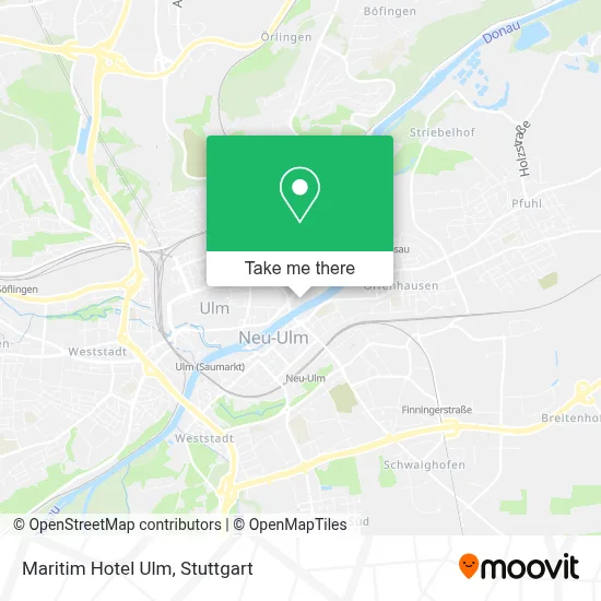 Maritim Hotel Ulm map