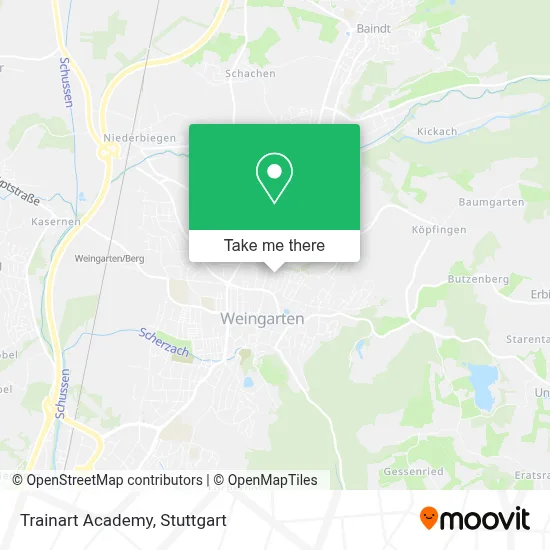 Trainart Academy map