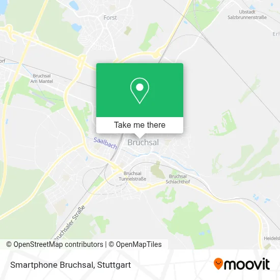 Smartphone Bruchsal map