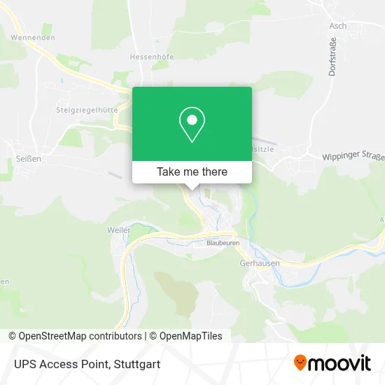Ups Access Point map