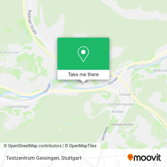 Testzentrum Geisingen map